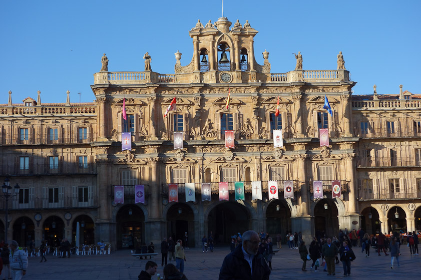 The town hall (Ayuntamiento) of Salamanca, in the Plaza Major