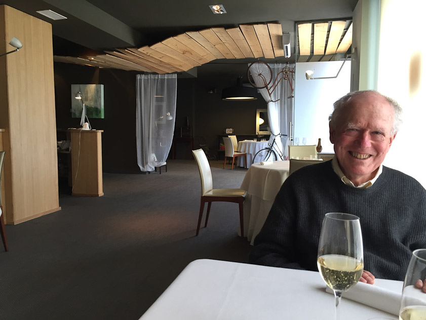 We celebrated our 34th wedding anniversary at a Michelin one star, Victor Guitierrez. At 2 PM we were the only customers.