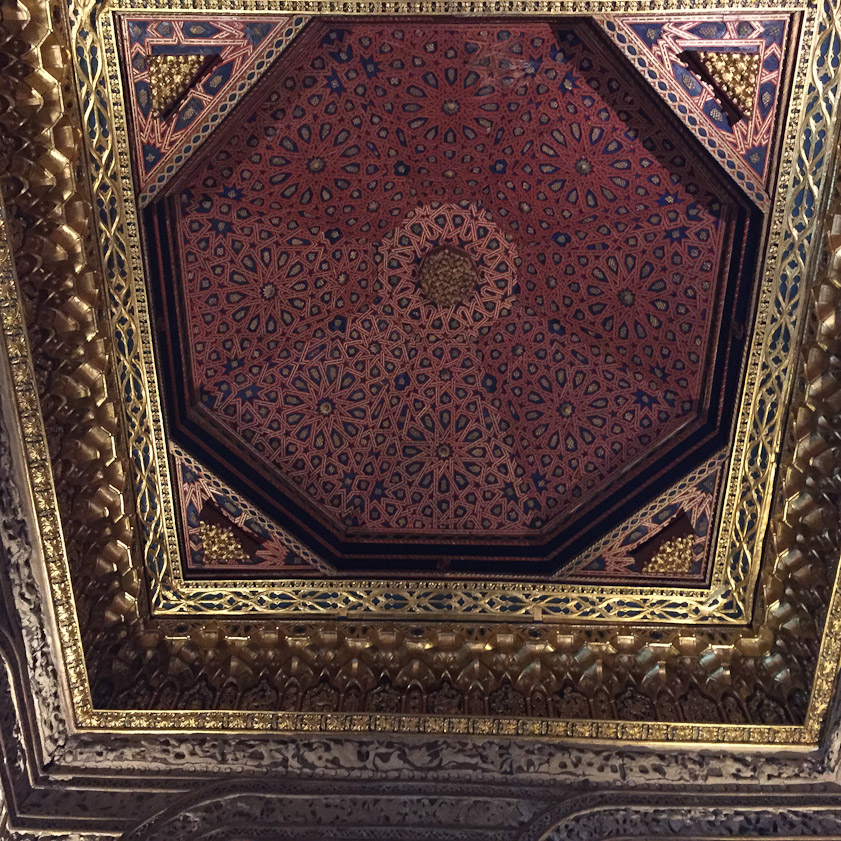 The ceiling in the Throne Room (7 on the plan).