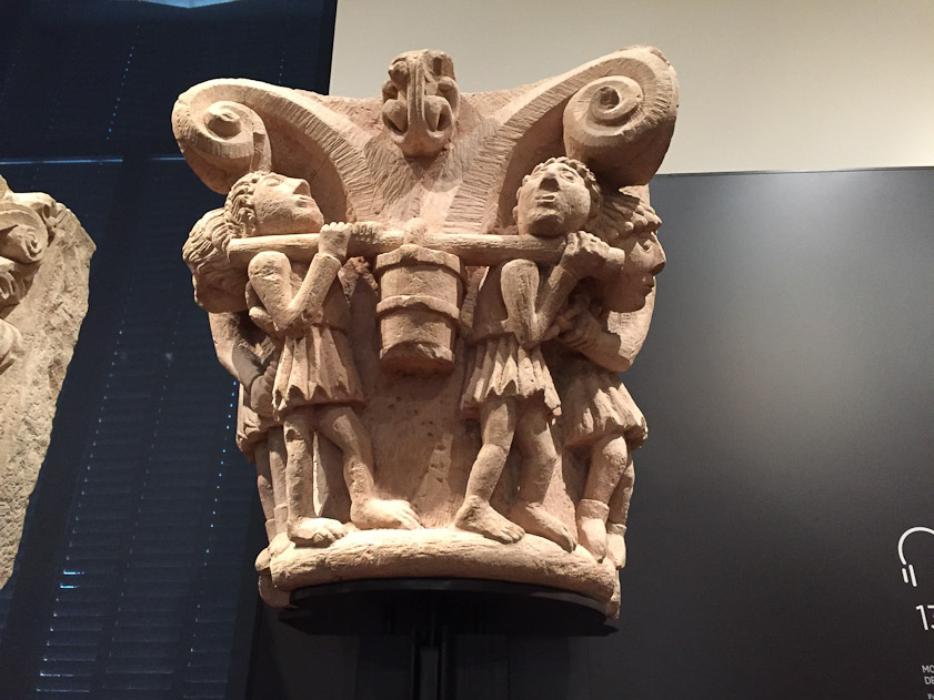 Secular capital from the monastery at Aguilar de Campoo