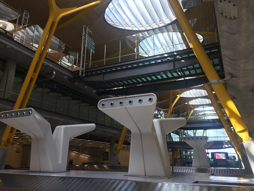 Intriguing forms at Barajas, perhaps air vents.