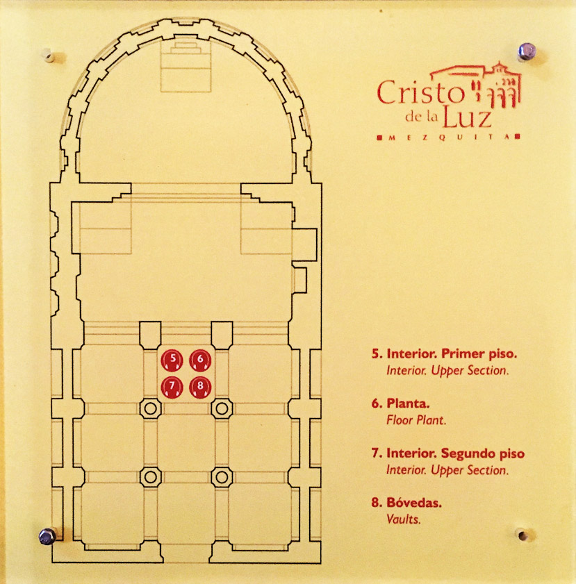 The east wall of the mosque, the qibla wall and mihrab, were demolished to allow entry to the Christian apse.
