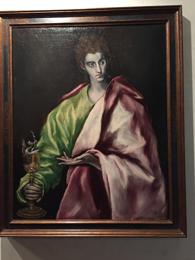 When St. John the Evangelist was given a poisoned chalice, he made the sign of the cross over it, drawing out the poison as a demon.