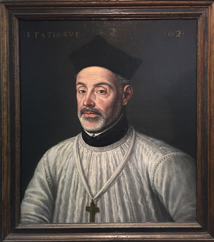 Diego de Covarrubias y Leiva, by Alonso Sánchez Doello, 1574. El Greco must have used this as the model for his portrait.