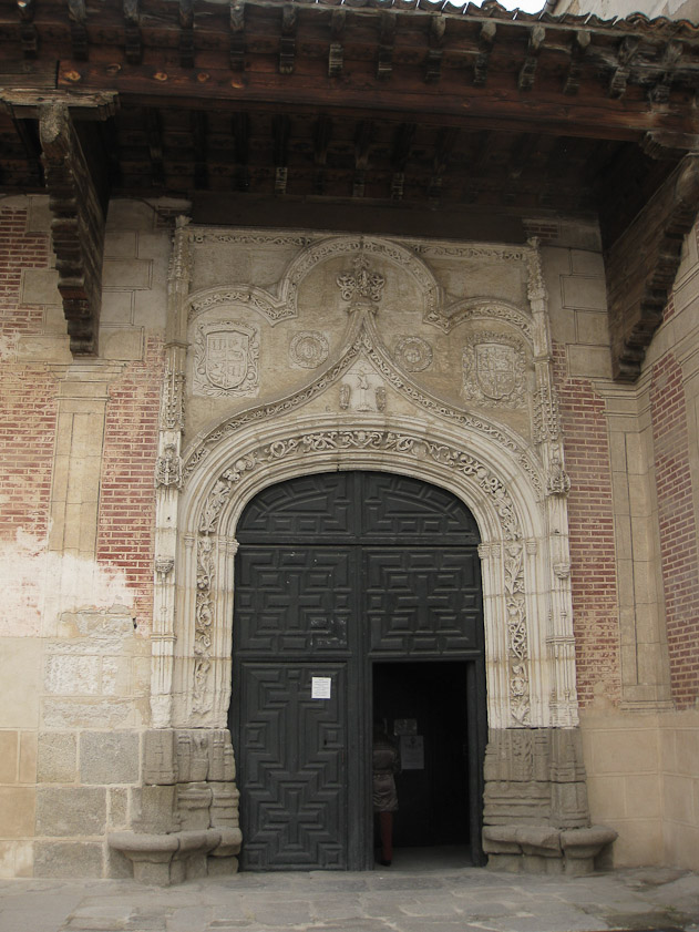 Renaissance doorway entrance to the Monasterio de San Antonio El Real.