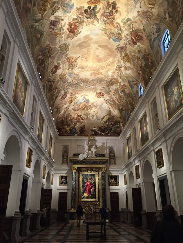 we had to come back to the Cathedral for a second visit, after we realized that we had missed the art collection in the sacistry on or first day here.  The guide book calls it 