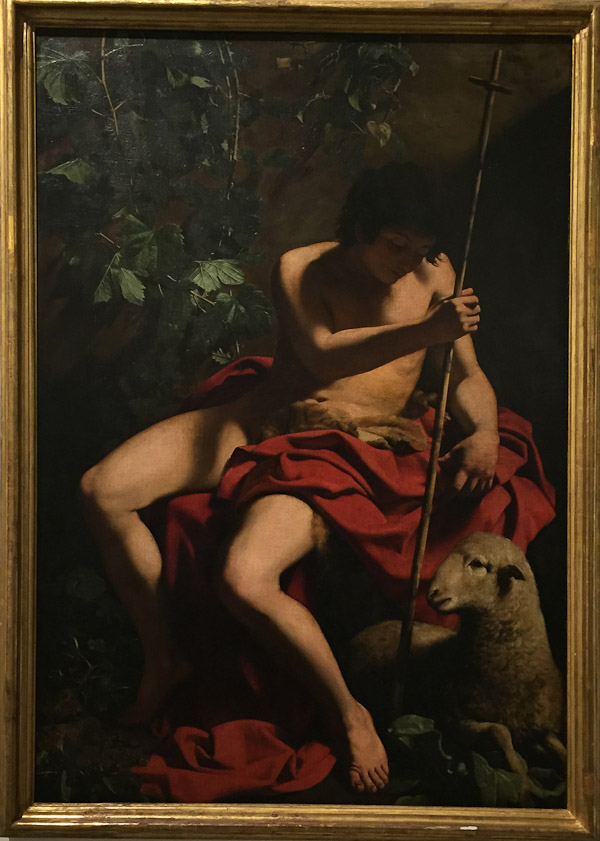John the Baptist, by Caravaggio.