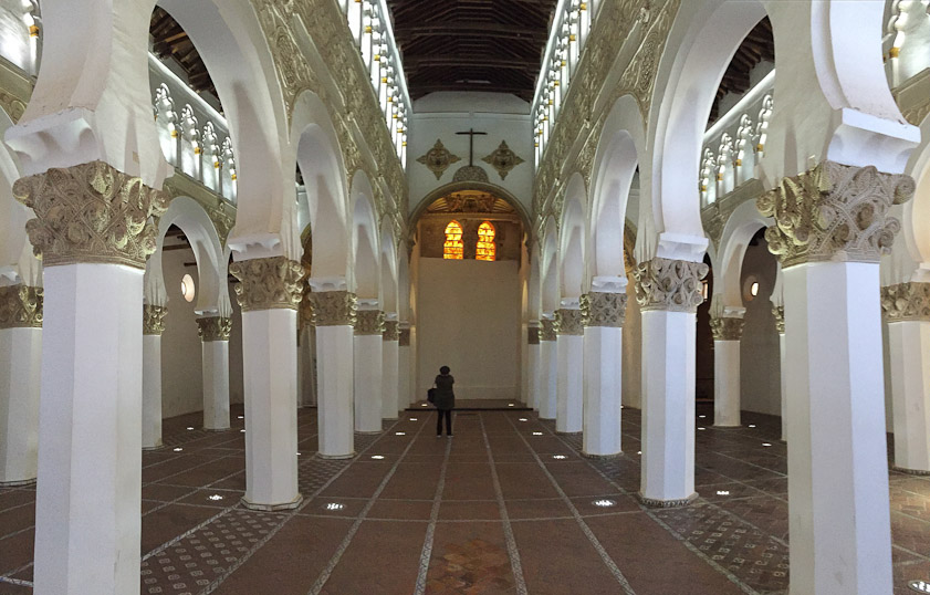 The central nave and east wall.