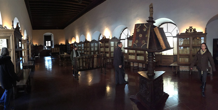 The library holds old records of the Hospital.