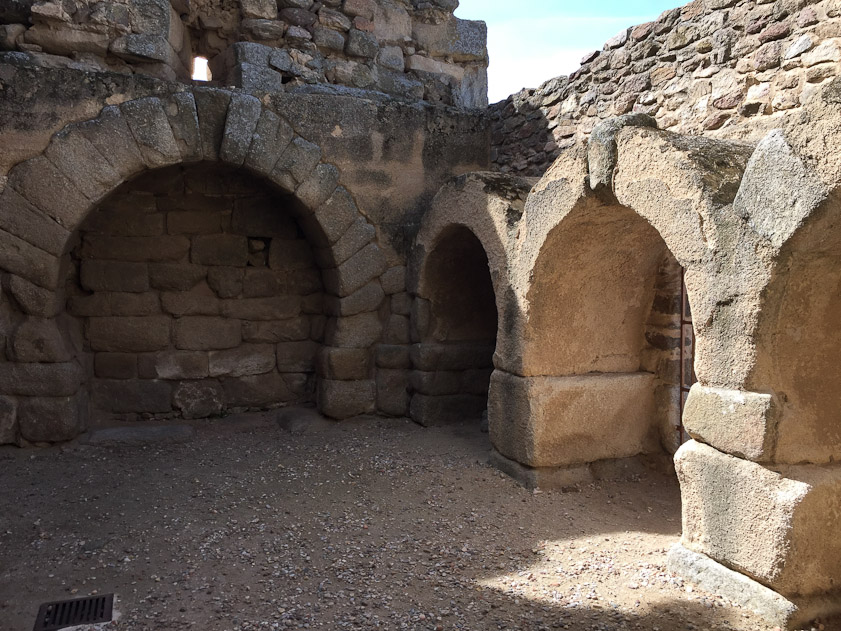 The area west of the nave thought to have been an ossuary for monks.