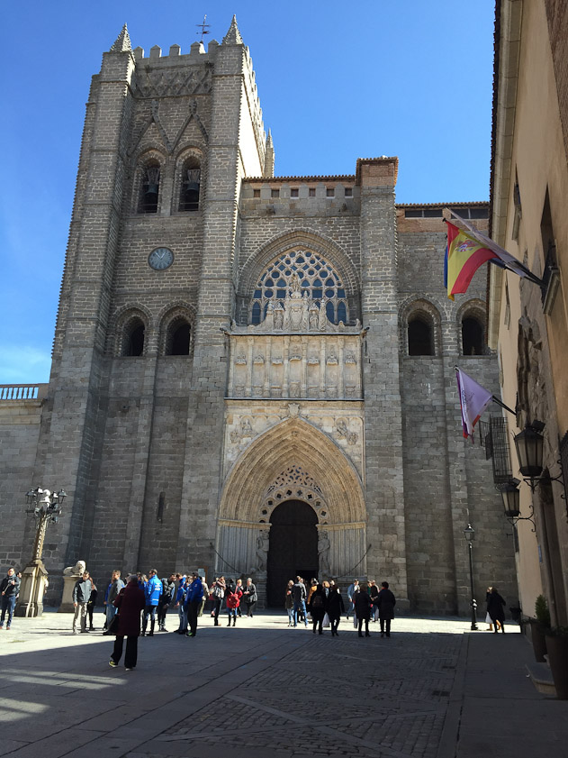 The west door of Ávila Cathedral, started 1157.