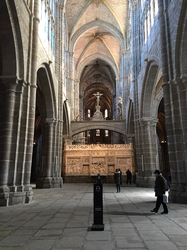Looking east inside the cathedral.