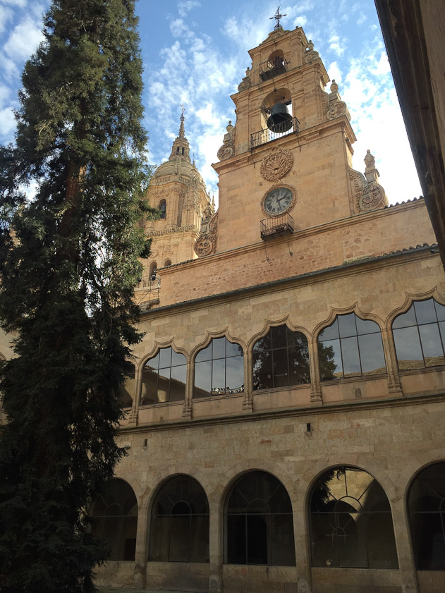 Passing through the facade you enter a courtyard surrounded by lecture rooms of the old University.