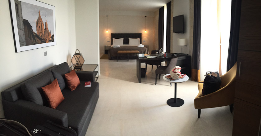 Our room in Segovia was the largest and most comfortable of the trip.