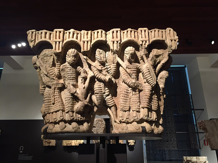 Capital from the monastery at Aguilar de Campoo showing the Massacre of the Innocents.