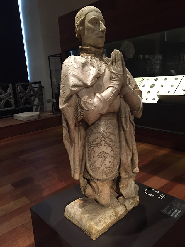 Alabaster statue of Peter I of Castile, 15c.