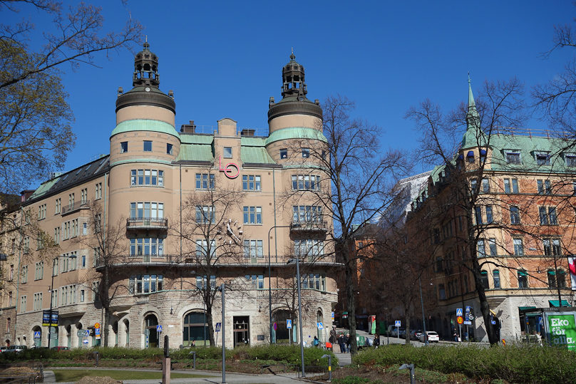 On our first full day of Stockholm sightseeing we caught a bus at Norra Bantorget where we saw this distinctive building.