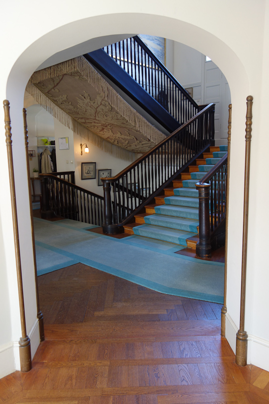 Interior of the Thielska Galleriet. Earnest Thiel (1859-1947) was a Swedish banker who began to collect art in 1901 and built this villa to house his collection.