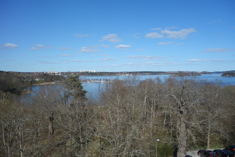 View from the second floor of the Thiel Gallery.