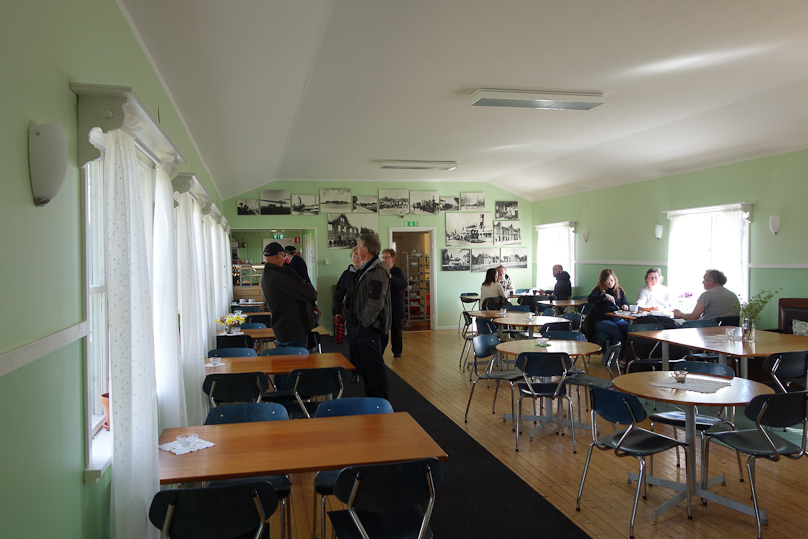 The Dalhem Railroad cafe had good, home-cooked food served by volunteers.