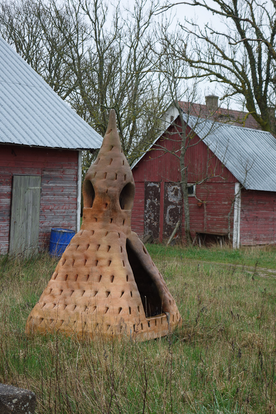 One of the self-firing pieces at the pottery.