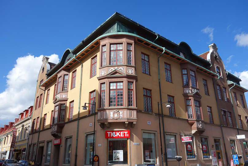 As in so many cities in the world the street level decoration is commercial and ugly