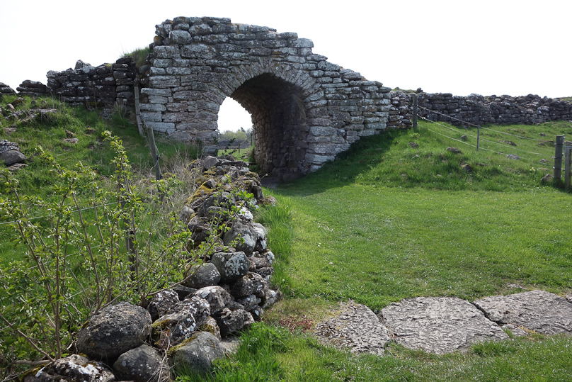 Entrance to Gråborg, an circular fort on Öland, connected to Kalmar by a long bridge.