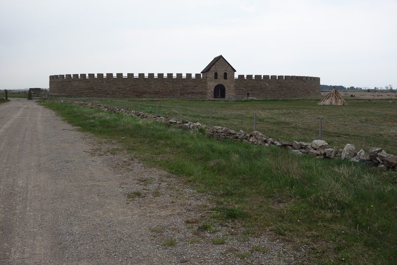 Eketorp fort has been reconstructed, based on excavations at the site. This is the most developed version, circa 1170-1240.