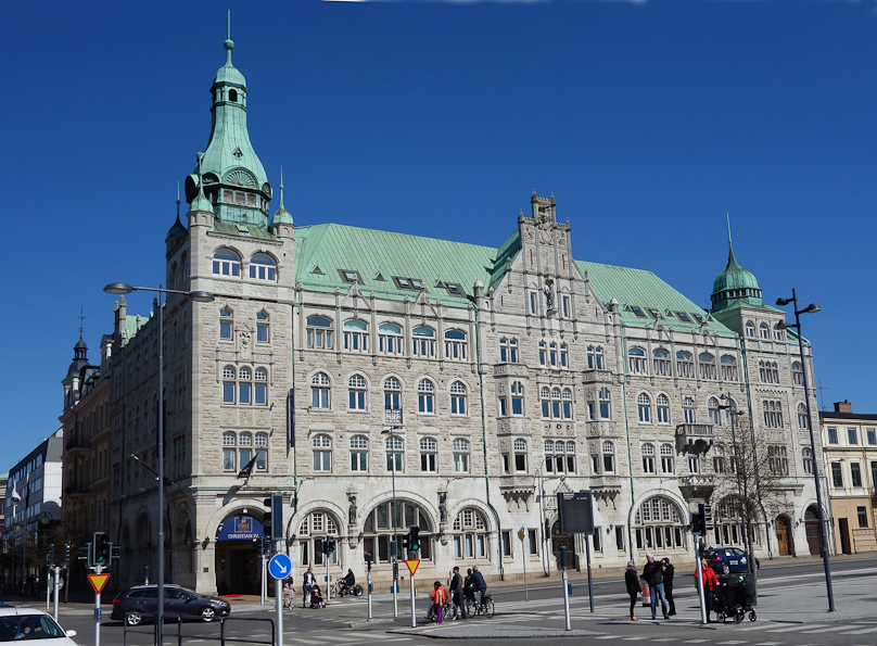 Handsome commerical building from another era in Kristianstad.
