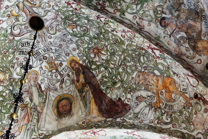 A closeup of one vault.