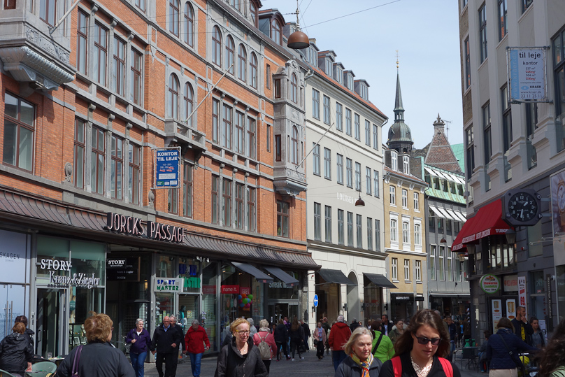 Part of the Strøget in Copenhagen.