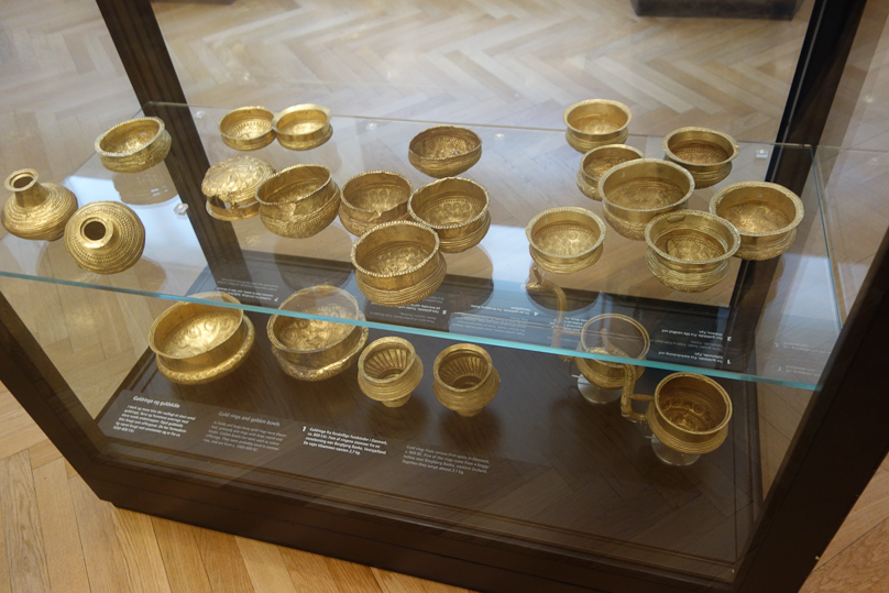 Forty golden bowls have been found in Denmark. These are from 800-1000 BC.