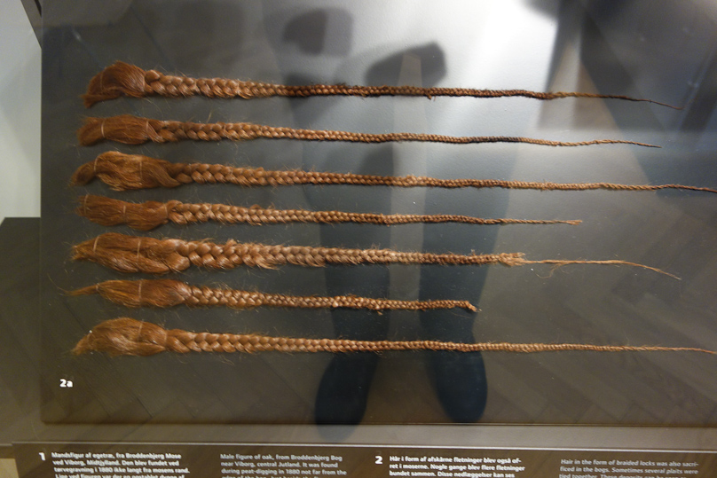 Hair braids were also precious offerings cast into lakes and preserved in bogs. These are from 350 BC.