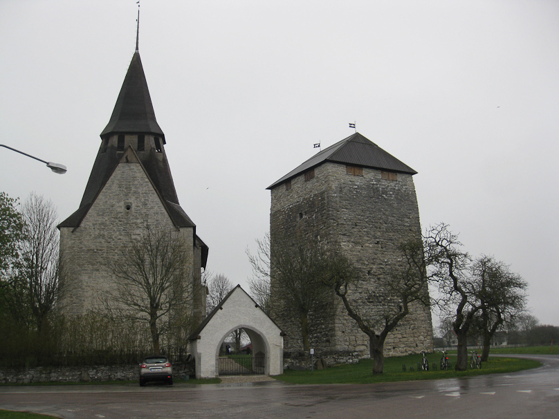 Gamelgarn was a defensive church wth a very strong tower