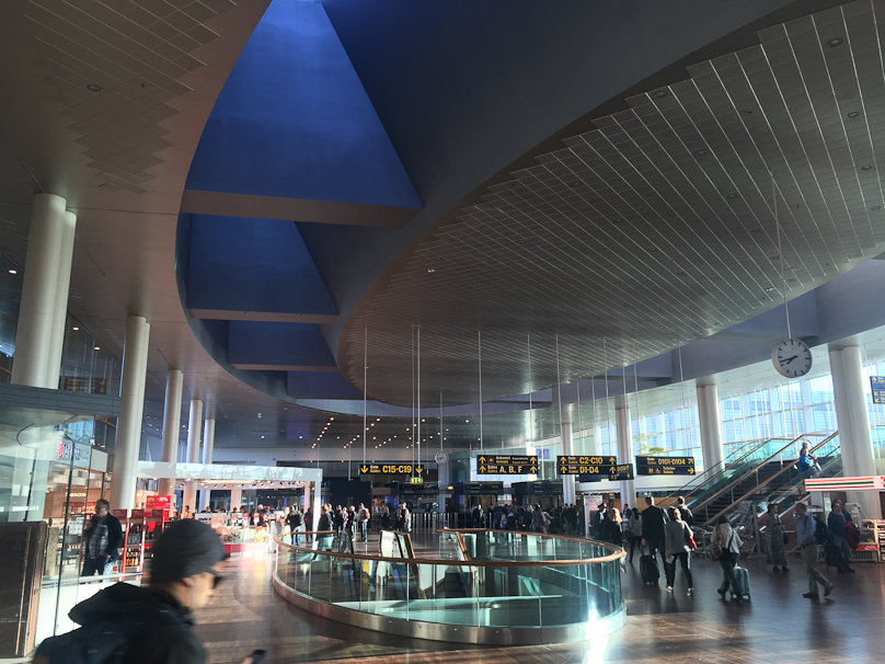 We arrived in Copenhagen on an overnight flight the morning of 17 April. After a 3  hour layover, which we had thought might be good for airport shopping, we left for Stockholm.
