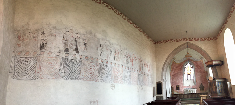 The main feature, for us, at Ala was the painting in the nave.